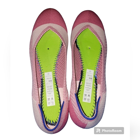 🔥Limited Edition Rothy's Pink Captoe Flats🔥 size 8 - Picture 8 of 13